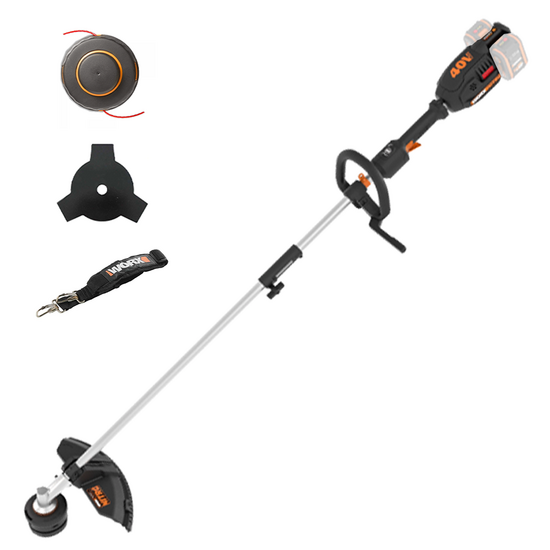 WORX NITRO WG186E.9 - Akku-Rasentrimmer - 40V - 38-25 cm - SOLO - OHNE AKKU UND LADEGER&Auml;T