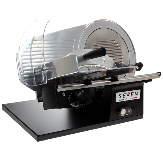 Aufschnittmaschine Seven Italy PS 275 PRO BLACK - 275 mm Klinge - inklusive Sch&auml;rfger&auml;t