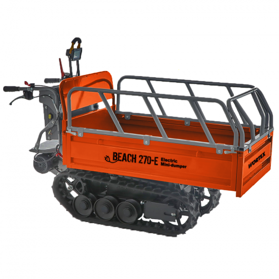 Wortex Beach 270E - Akkubetriebene Raupendumper mit ausziehbarer Mulde  - 450 kg Tragf&auml;higkeit