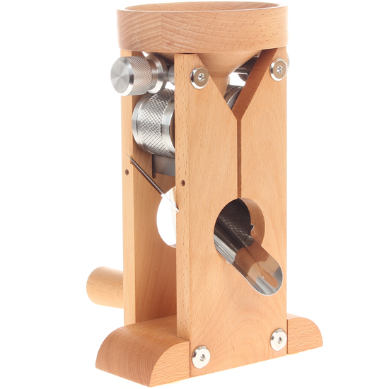 Schnitzer Campo 150g - Handflockenquetsche aus Buche mit Edelstahlwalzen 