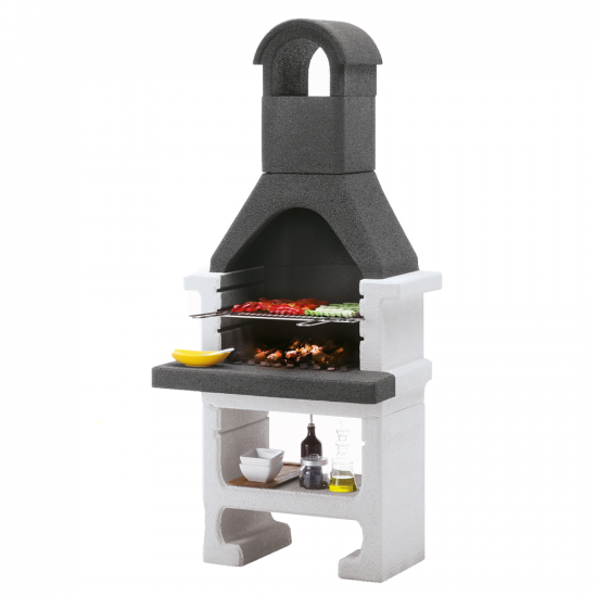 Palazzetti Aral GR - Holzkohle-Grillkamin aus Beton - Grillfl&auml;che 53x40 cm