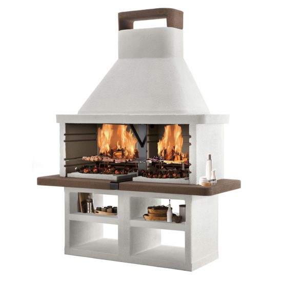 Palazzetti Argos - Grillkamin aus Beton - 3 in 1