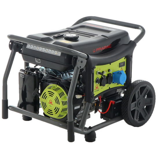 Pramac WX 6200 ES - Benzin-Stromerzeuger auf Rädern 5.8 kW - Dauerleistung 5.3 kW - 230V