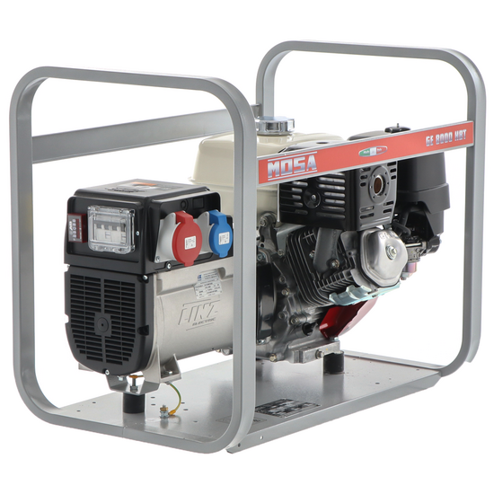 MOSA GE 8000 HBT - Benzin-Stromerzeuger 6.4 KW - 400V - Generator Made in Italy - Honda Motor GX390