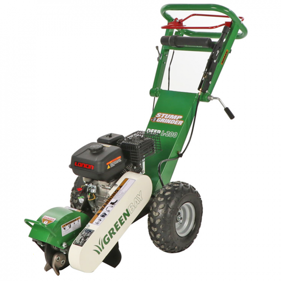 GreenBay Deep L-200 - Baumstumpffr&auml;se - Loncin-Motor 196 ccm - Schneideger&auml;t mit 8 Wolframkarbidh&auml;mmern