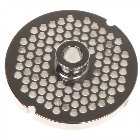 Lochscheibe f&uuml;r Fleischwolf N.8 - 6 mm L&ouml;cher -  61 mm Durchmesser der Lochscheibe