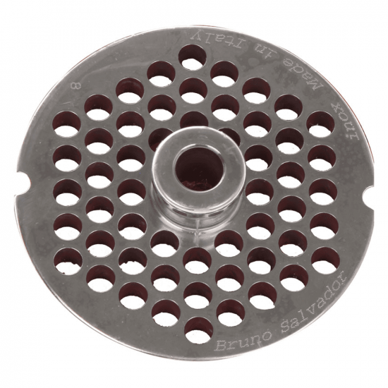 Lochscheibe f&uuml;r Fleischwolf N.12 - 8 mm L&ouml;cher - 69 mm Durchmesser der Lochscheibe