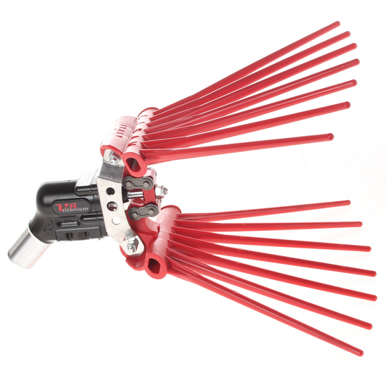 Pneumatische Olivenerntemaschine Lisam V8 Titanium - Olivenrüttler 7-8 bar - 2000 Schläge pro Minute