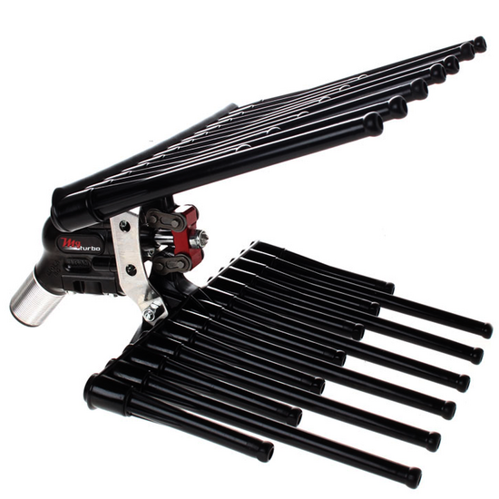 Pneumatische Olivenerntemaschine Lisam MG Turbo - Olivenrüttler 7 - 8 bar - 1800 Schläge pro Minute