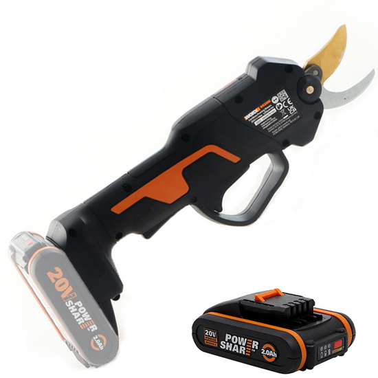 Akku-Baumschere Worx NITRO WG330E 20V -  Li-Ion-Akku 20V/2Ah - Schneidleistung: - &Oslash; 25 mm