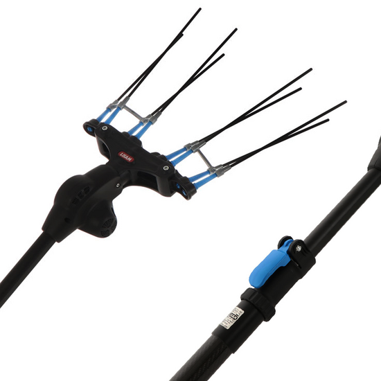 Elektrischer Akku-Olivenr&uuml;ttler Lisam Thor - mit 8 Zinken aus Kohlenstofffasern - 250-350 cm - Teleskopschaft