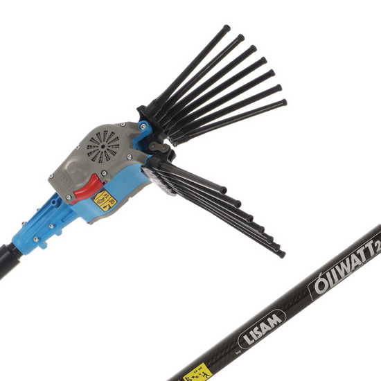Elektrischer Akku-Olivenr&uuml;ttler Lisam Oliwatt 2  - Nylonzinken - 280 cm - fester Schaft