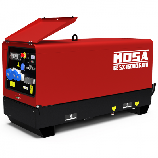 Diesel Notstromaggregat einphasig MOSA GE SX 16000 KDM - Kohler-Lombardini KDW1003 - 13 kW - leise