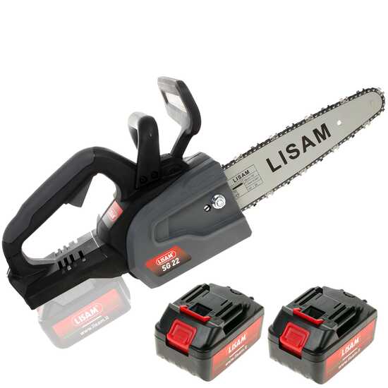 LISAM SG 22 - Akku-Baumpfleges&auml;ge 2X18V 2Ah - Schwert 25 cm