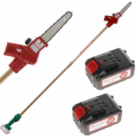 Akku-Hochentaster auf Verl&auml;ngerungsschaft Sbaraglia ARES-22 - 2 x 5.2 Ah/21V Akku