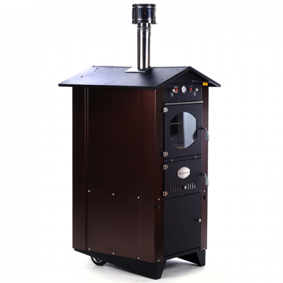 Rossofuoco Garden 80 - Holzbackofen f&uuml;r den Au&szlig;enbereich - Braun