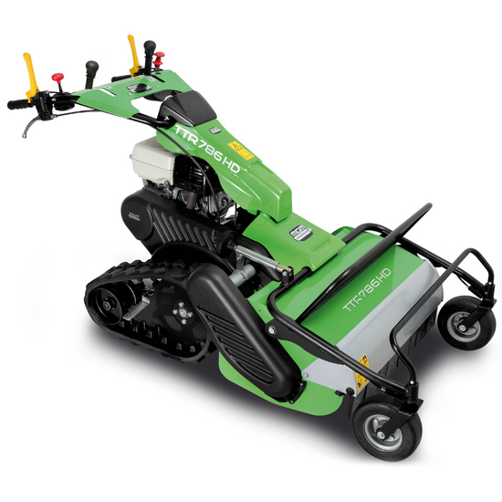 Lampacrescia MGM TTR886HD - Schlegelm&auml;her mit Y-Messern - Raupenantrieb - Hondamotor GX390 f&uuml;r gro&szlig;e Steigungen