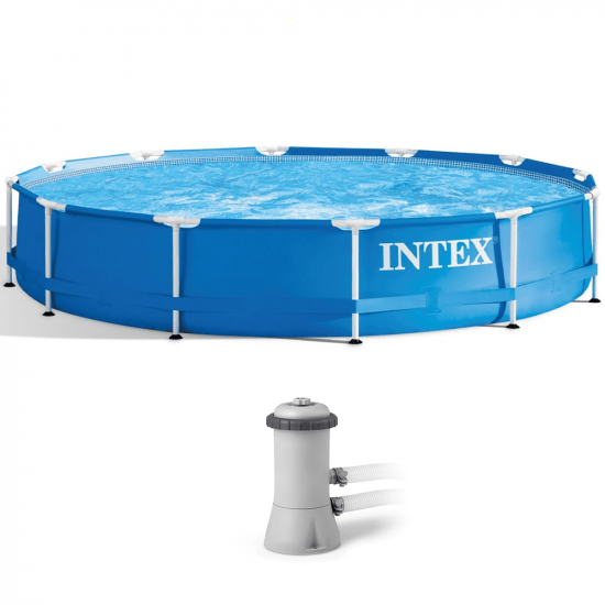 Intex Metal 28212NP - &Oslash;366x76 cm - Frame Pool + Filterpumpe
