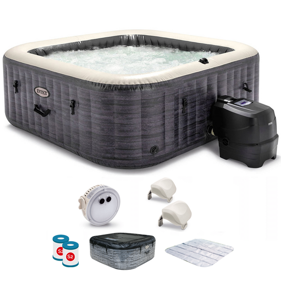 Intex Square Greystone Deluxe 28452NP - &Oslash;196x71 cm - Whirlpool Spa