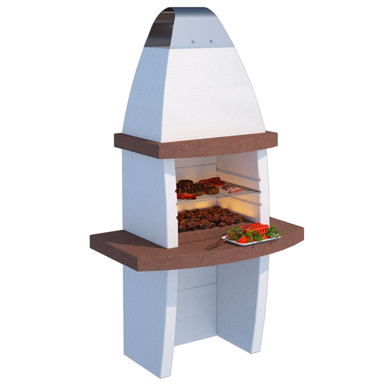 Linea VZ Tenerife - Grillkamin f&uuml;r Brennholz/Holzkohle