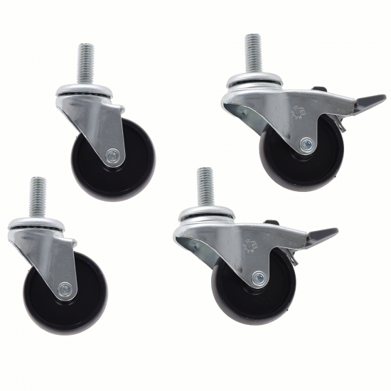 R&auml;der-Set f&uuml;r Teigkneter EUROMECH