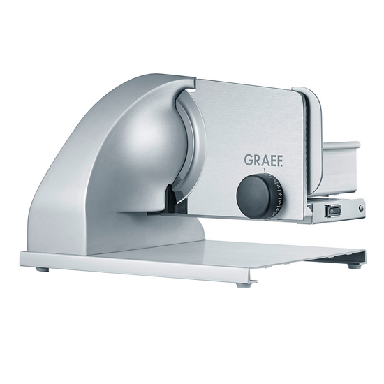 Graef SKS Line 900 Silver - Freitragender Allesschneider 2 in 1 mit Gem&uuml;seschneider - Messer 190 mm