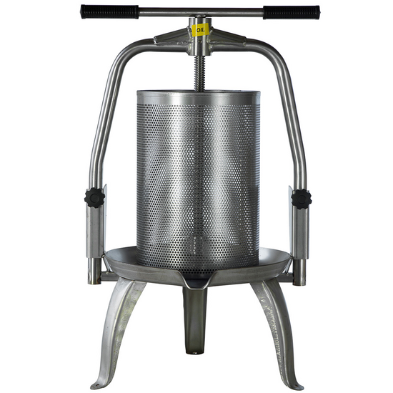 Baesso V25 Edelstahl - Obst- und Gem&uuml;sespindelpresse 20 L - Edelstahlpresskorb
