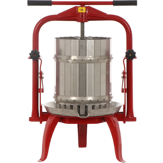 Baesso F25 Edelstahl - Obst- und Gemüsespindelpresse 20 L - Presskorb aus Edelstahl