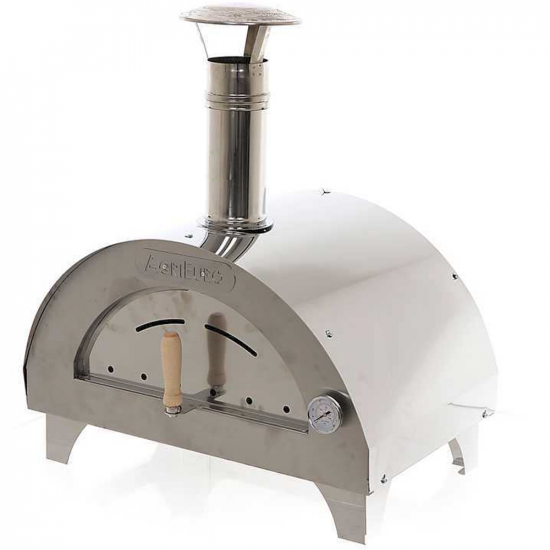 AgriEuro Premium Line Quattro Stagioni Holzbackofen aus Edelstahl - f&uuml;r 1 Pizza
