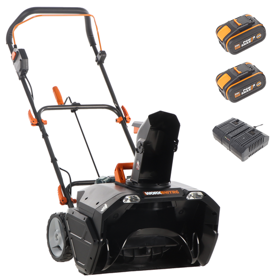 Worx Nitro WG471E - Akku-Schneefr&auml;se -  40V - 2x 4Ah