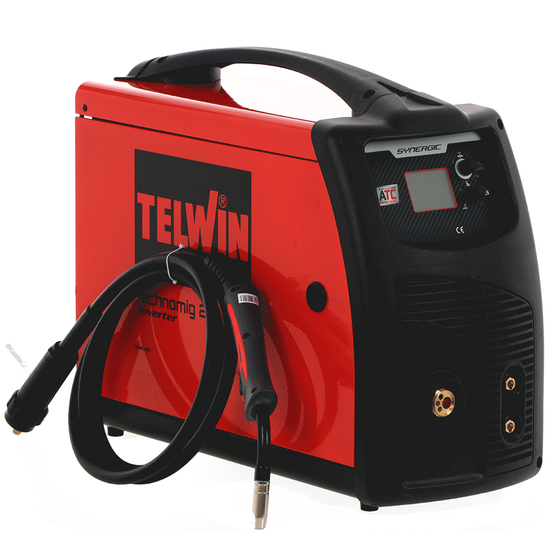 Telwin Technomig 215 Dual Synergic - Multiprozess-Inverterschwei&szlig;ger&auml;t - GAS/NO GAS-MIG-MAG, MMA und WIG - 