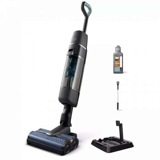 Philips AquaTrio 7000 XW7110/01 - Nass-/ Trockensauger kabellos 3 in 1: Wischen, Abziehen und Saugen 