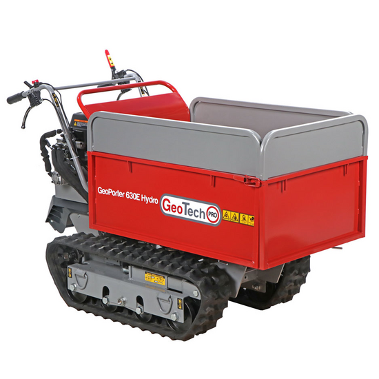 GeoTech Pro GeoPorter 630E Hydro - Raupendumper - Hydraulische ausziehbare Mulde 600Kg