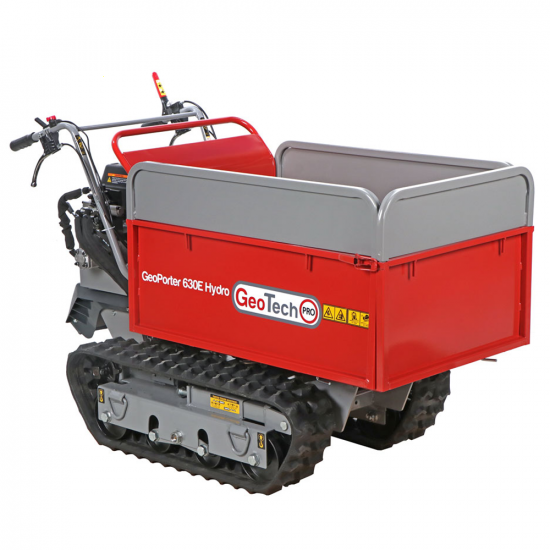 GeotechPro GeoPorter 630E Hydro - Raupendumper - Hydraulische ausziehbare Mulde 600Kg