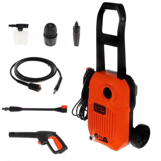 Black &amp; Decker BEPW1650-QS - Elektrischer Kaltwasser-Hochdruckreiniger - max. 120 bar