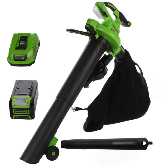 Greenworks GD40BVII - Akku-Laubbl&auml;ser und -sauger - 40V/4A