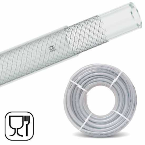 Druck-Saugschlauch Cristallo, durchsichtig f&uuml;r Lebensmittel &Oslash; 10 mm-Meter 8