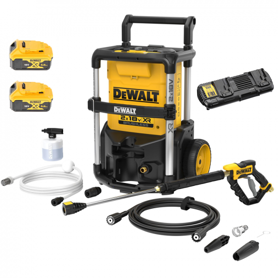 DeWalt DCMPW1600N-XJ - Akku-Hochdruckreiniger - 110 bar - 5.5 l/min - 2x 18V 5Ah