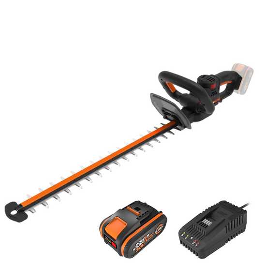 Worx Nitro WG263E - Akku-Heckenschere - 20V/4Ah - 57 cm Schwertl&auml;nge