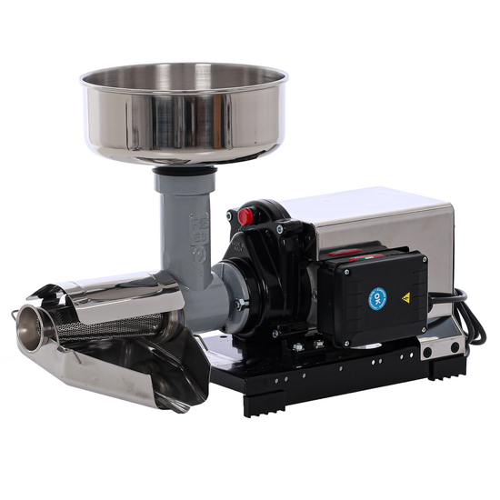Tomatenpresse Reber 70100N INOX - N.3 - Profi Induktionsomotor 450 W