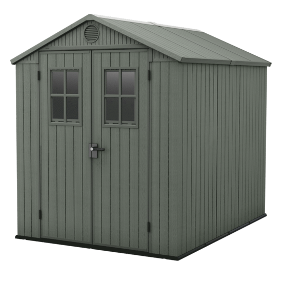 Keter Darwin gr&uuml;n - Gartenhaus - Mit Frontfenstern - 190x244x221 cm