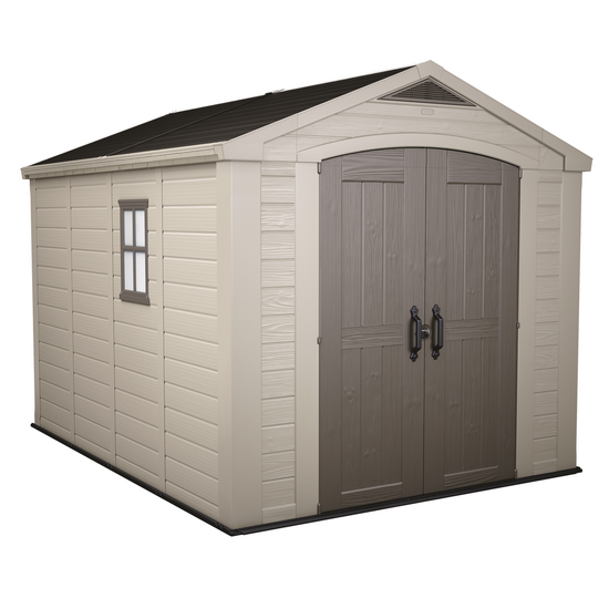 Keter Factor beige - Gartenhaus - mit Seitenfenster - 256.5x331.5x243 cm