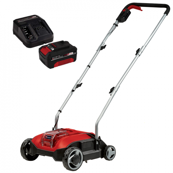Einhell GC-SC 18/28 Li - Akku Rasenl&uuml;fter/Vertikutierer 18V/4.0Ah