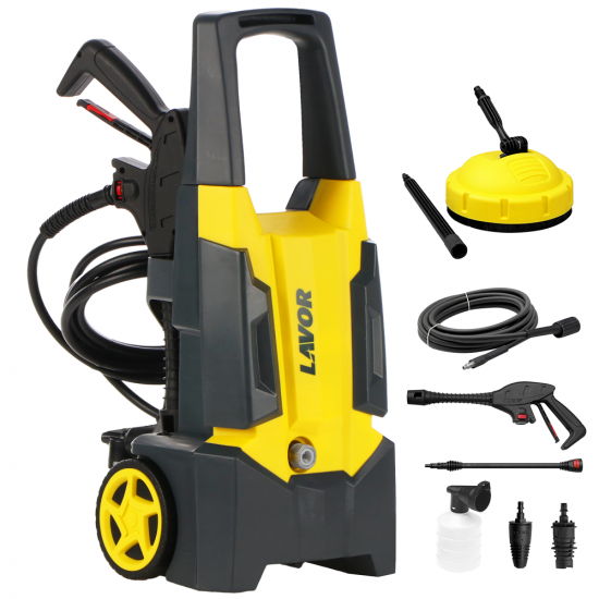Lavor Dive Plus 120 - Kaltwasser Hochdruckreiniger + Schrubber und Hydrob&uuml;rste - Max 120 bar - 360 l/h