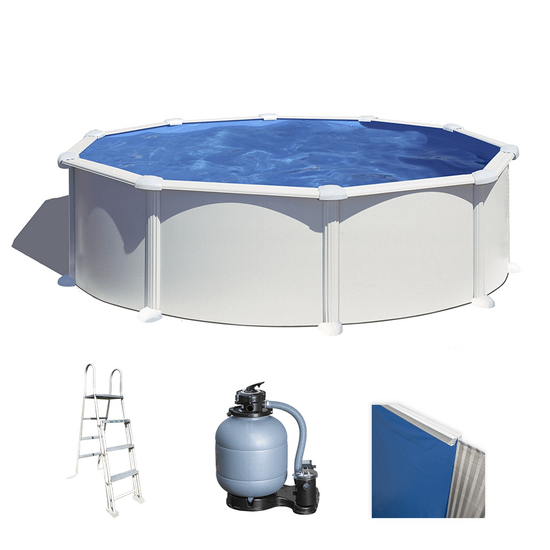 Gre Atlantis Rund &Oslash;460 x 132cm - Oberirdisches Stahlpool