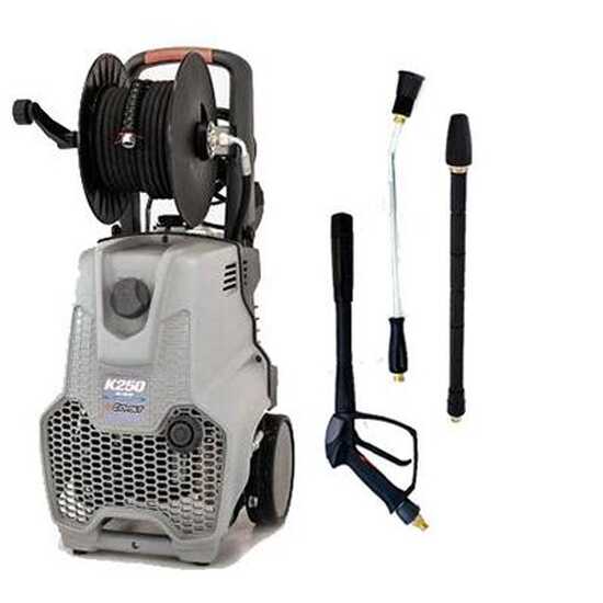Comet K250 11/160 M EXTRA Professioneller Kaltwasser-Hochdruckreiniger mit Schlauchtrommel - 160 bar - 660 l/h