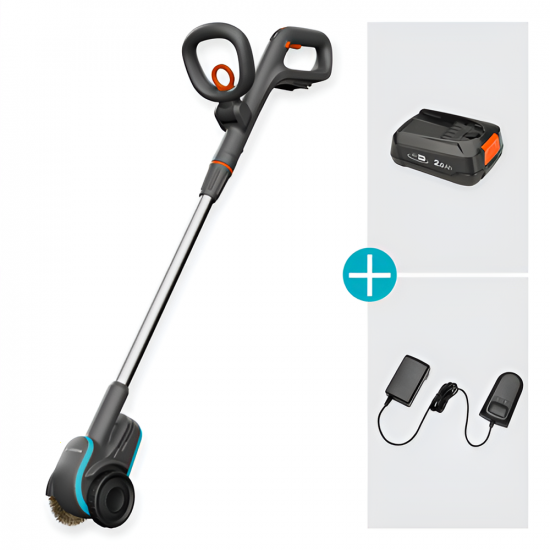Gardena EasyWeed 1800/18V P4A - Akku-Fugenb&uuml;rste - 18V - 2Ah