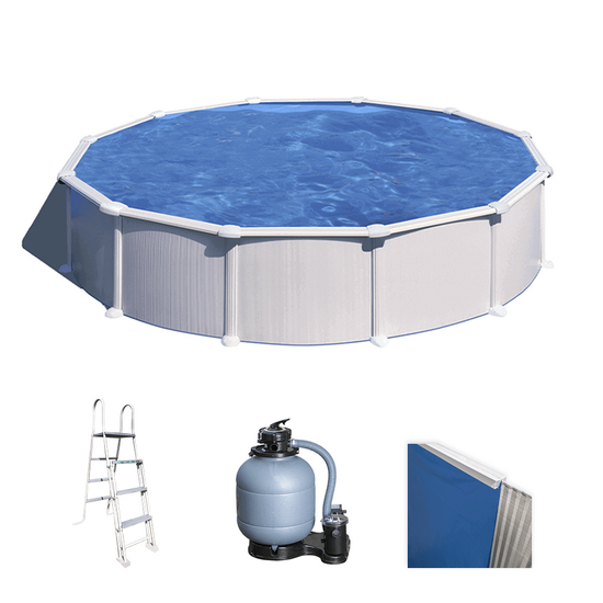 Gre Atlantis rund &Oslash;550 x 132cm - Oberirdischer Stahlpool