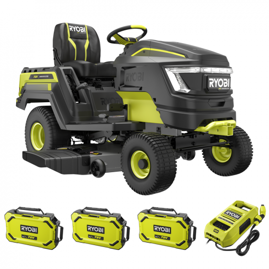 RYOBI RY72TMX117-310 Akku-Rasentraktor - 72V / 3x10Ah