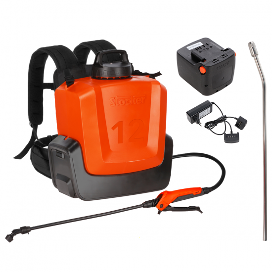 Stocker Ergomist 12 - Akku-Rückenspritze - 12 L Tank - 21 V - 4 Ah